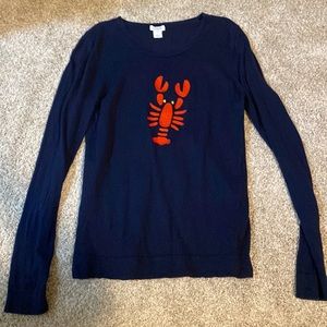 Small Jcrew Factory embroidered lobster sweater